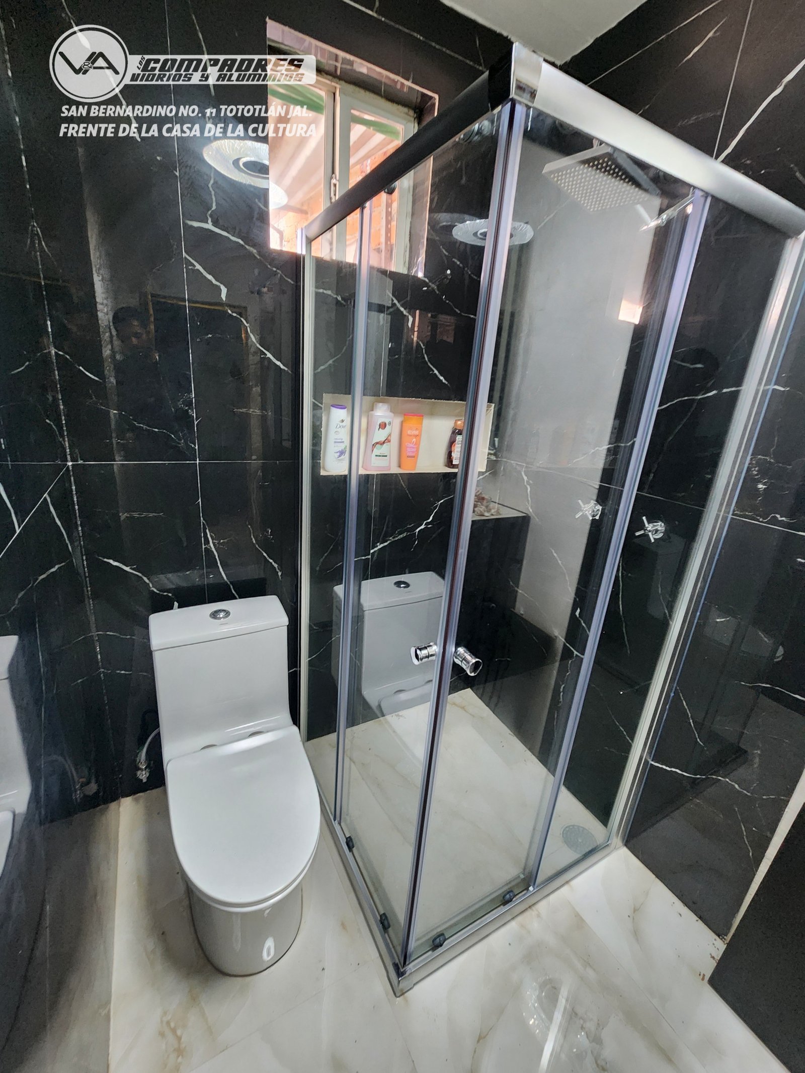 Division de baño escuadra