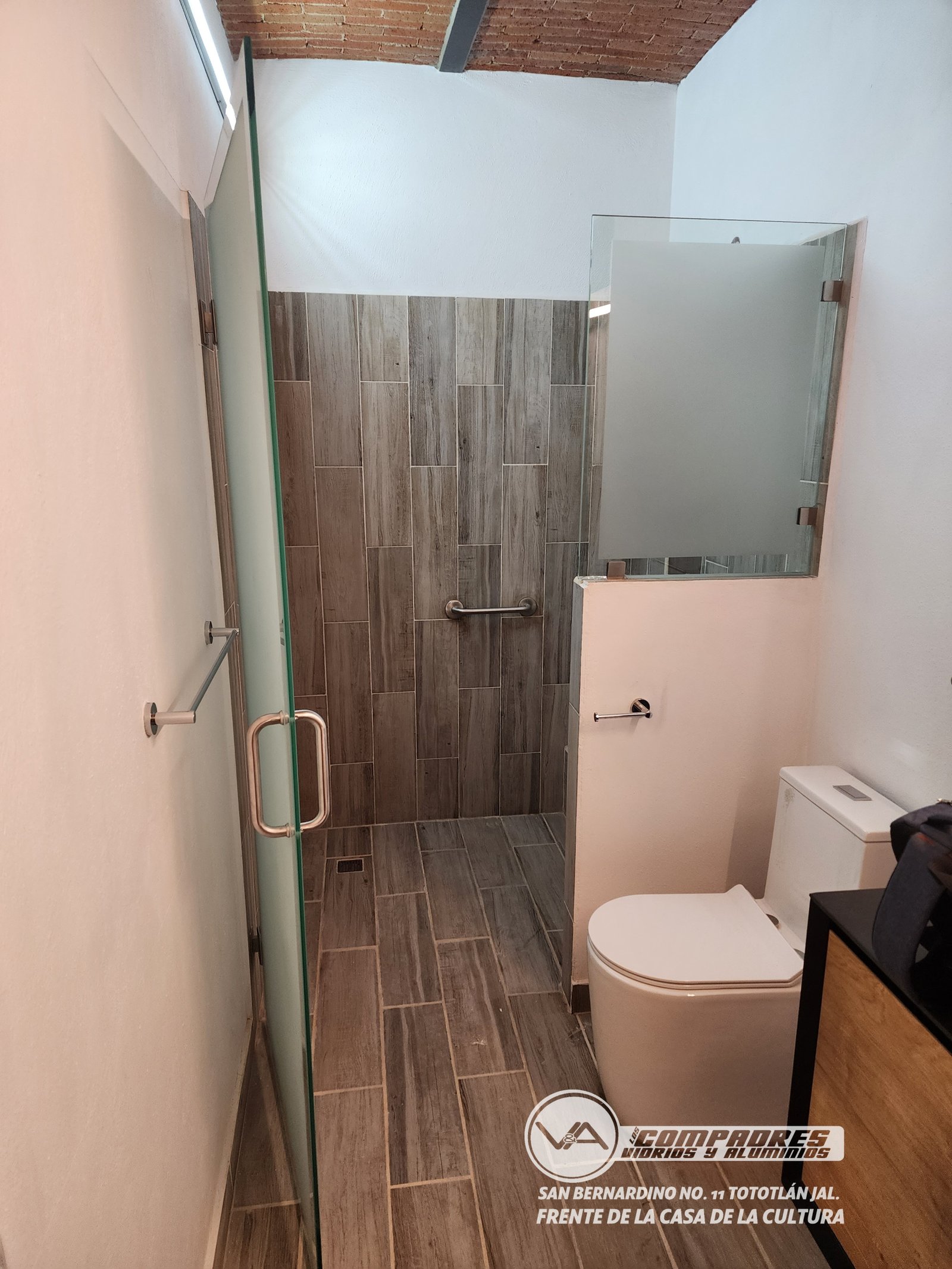 Division de baño escuadra fijo