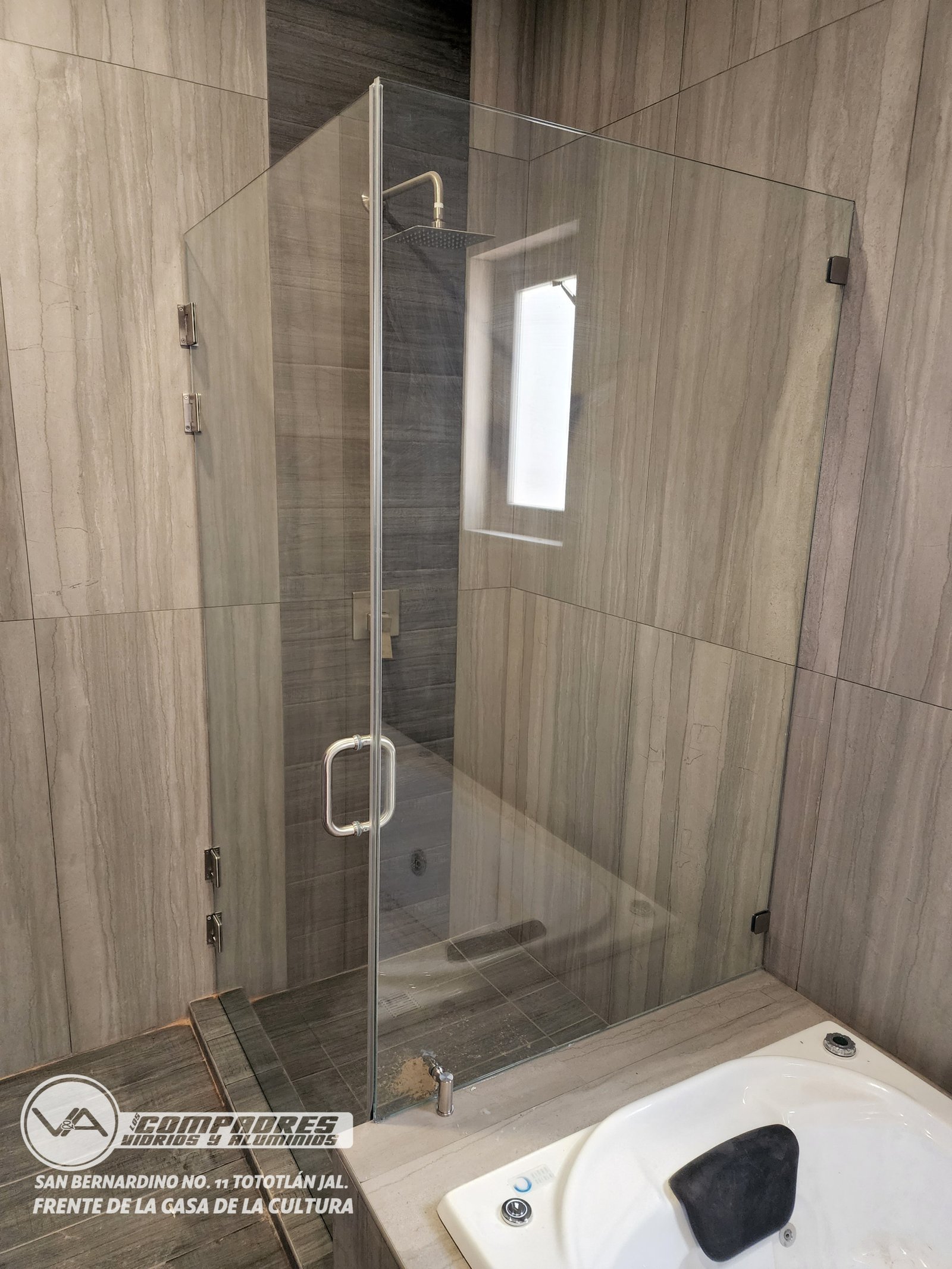 Division de baño escuadra fijo