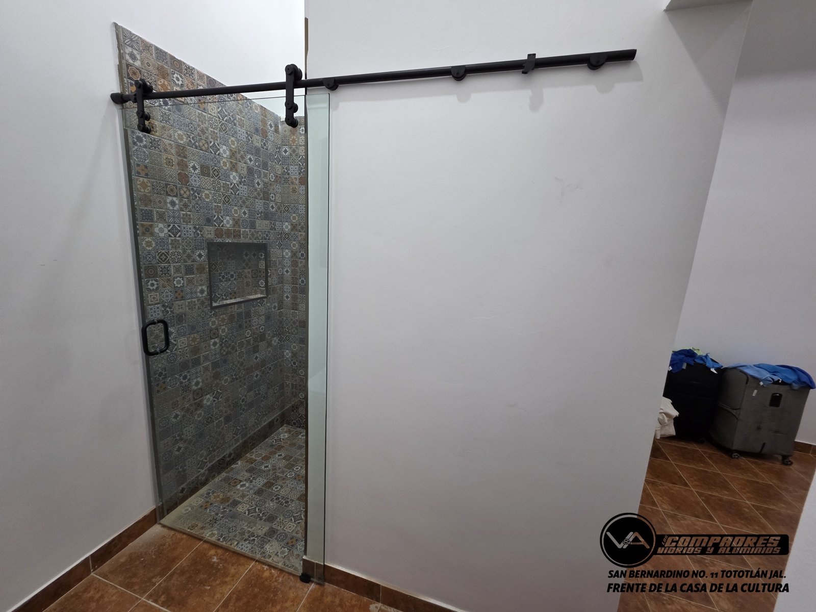 Puerta corrediza sistema oaxaca 9mm